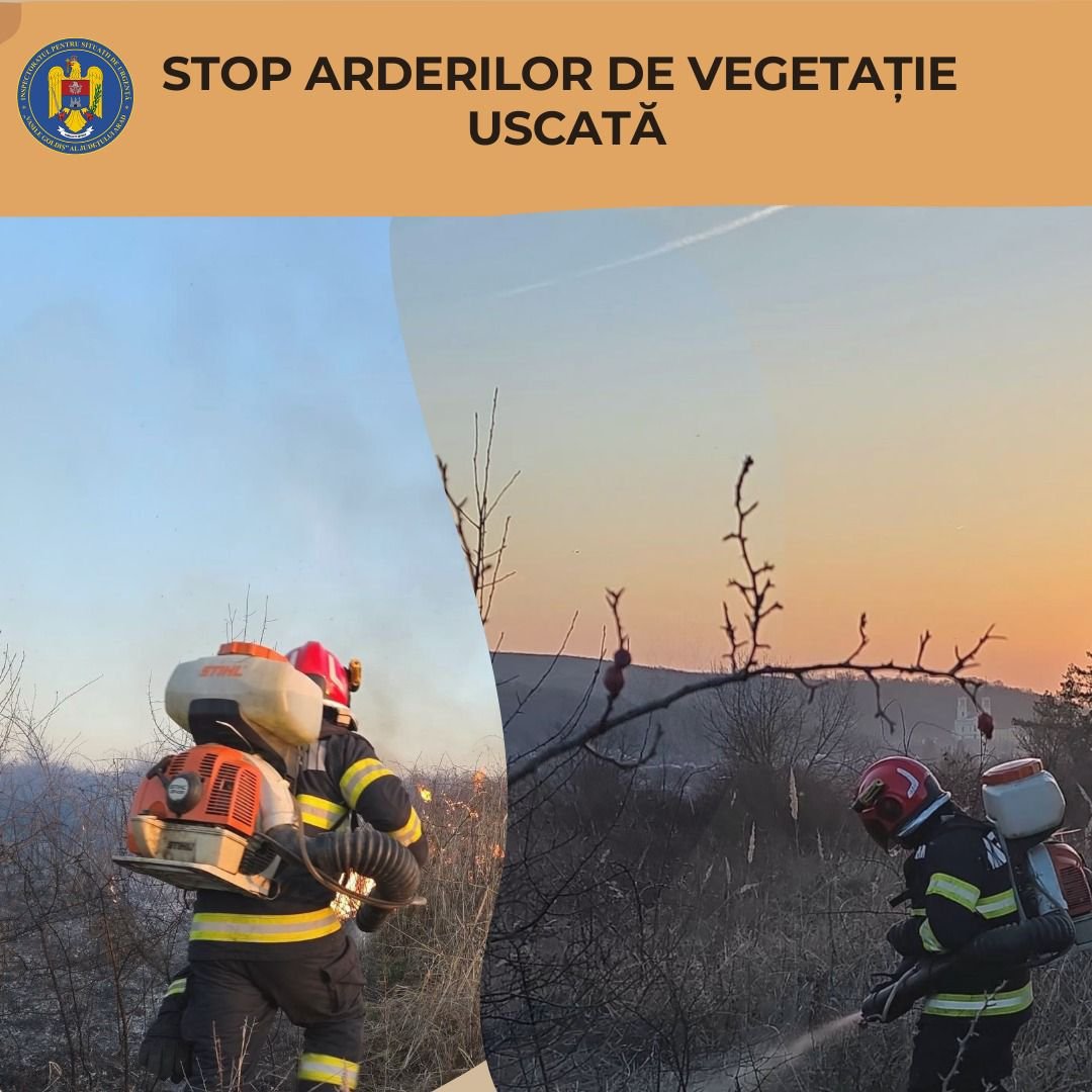 Atenție! Arderea vegetației uscate este strict interzisă