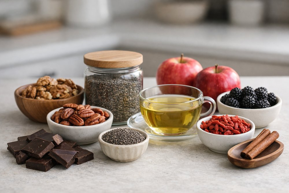 Antioxidanții din alimentație: ce alimente sunt menționate cel mai des și de ce contează