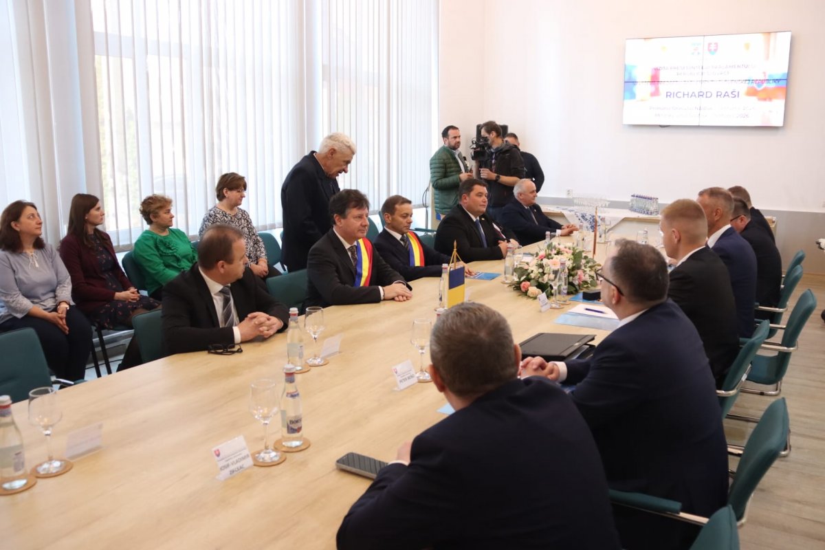 Iustin Cionca - întâlnire cu președintele Parlamentului din Slovacia, care a vizitat Nădlacul (FOTO)