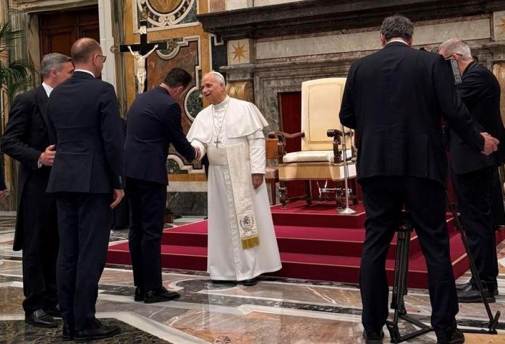 Gheorghe Falcă – audiență la Papa Leon al XIV-lea (FOTO)
