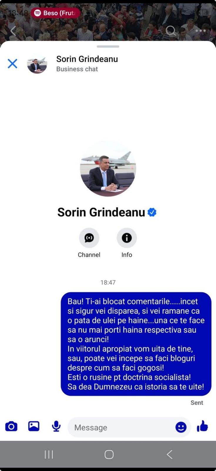 Comentariu dur la adresa lui Sorin Grindeanu, după ce președintele PSD și-ar fi blocat secțiunea de comentarii