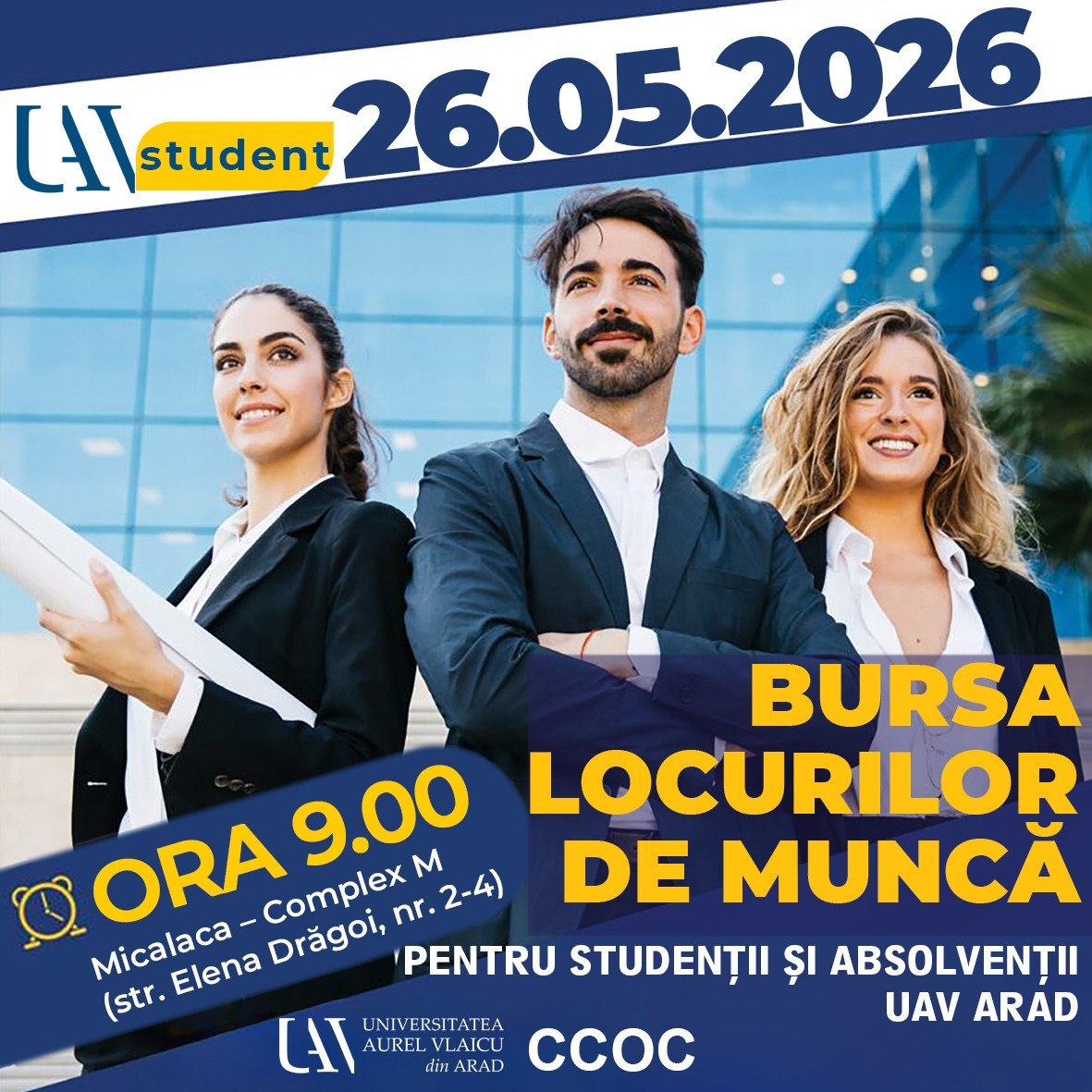 Bursa Locurilor de Muncă pentru studenții și absolvenții UAV Arad