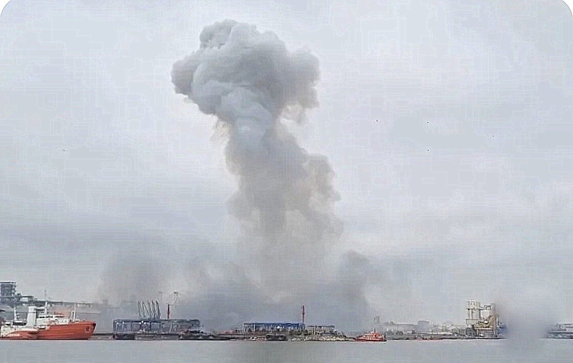 O dronă maritimă a explodat azi la Constanța