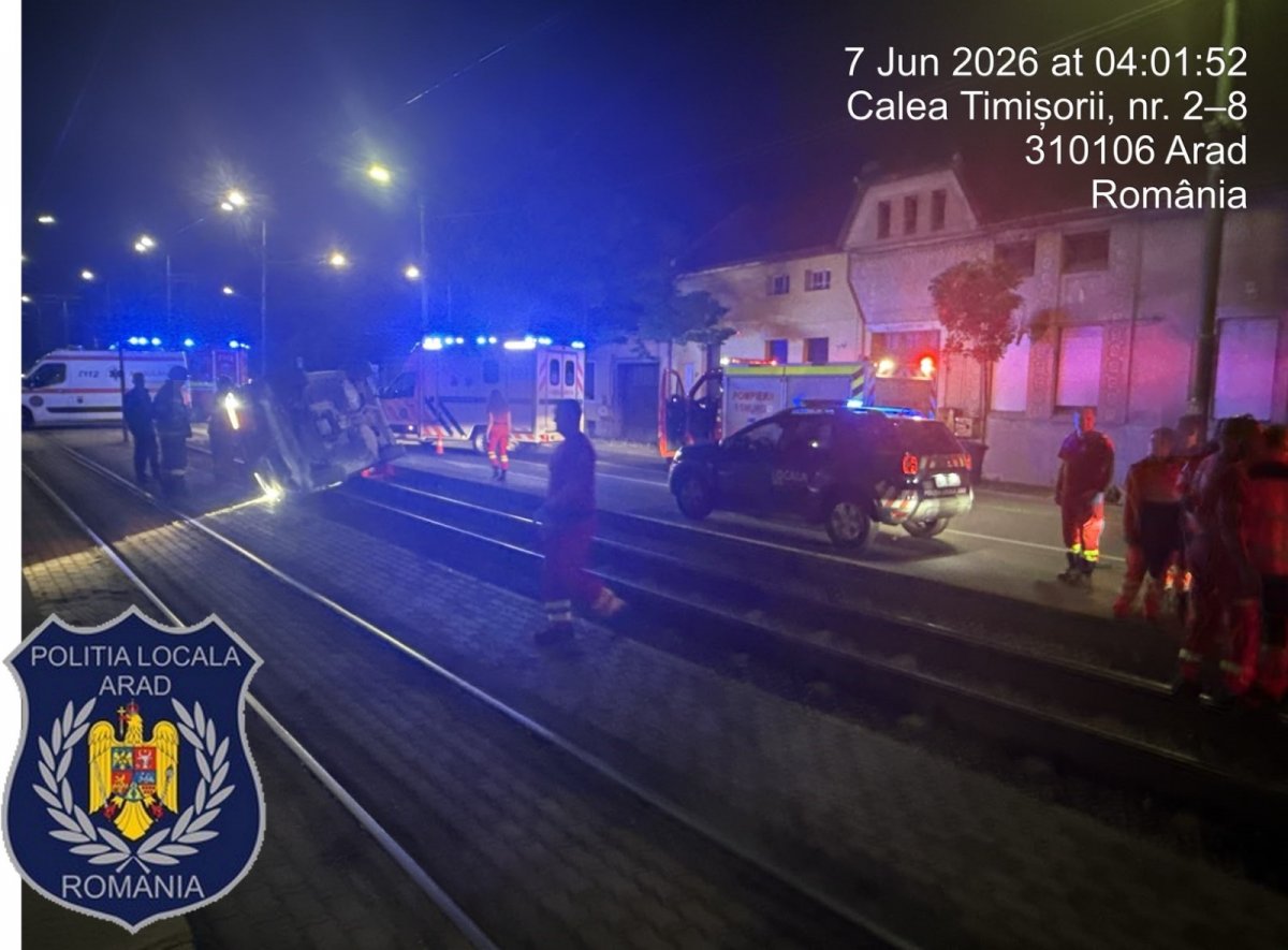 Peste 260 de sancțiuni aplicate într-o săptămână în domeniul ordinii publice și circulației. Intervenție a polițiștilor locali la un accident produs pe Calea Timișorii