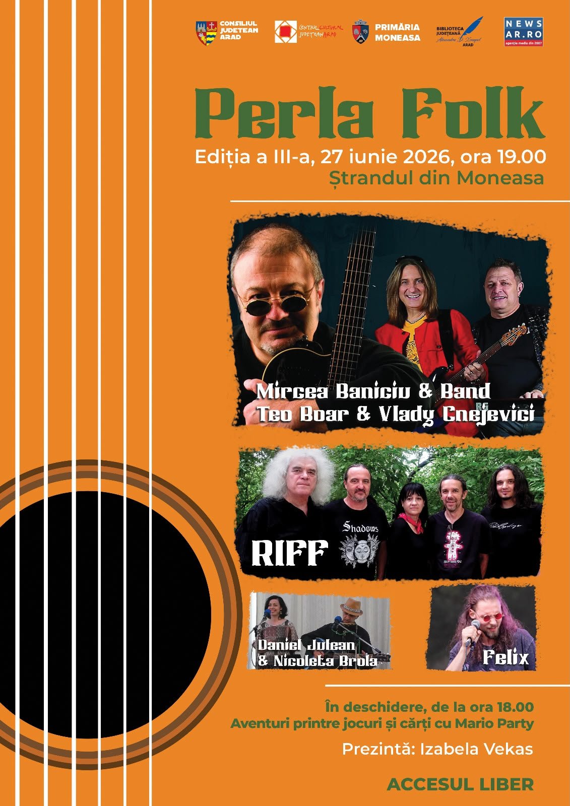 Moneasa devine gazda unei seri speciale de folk în aer liber
