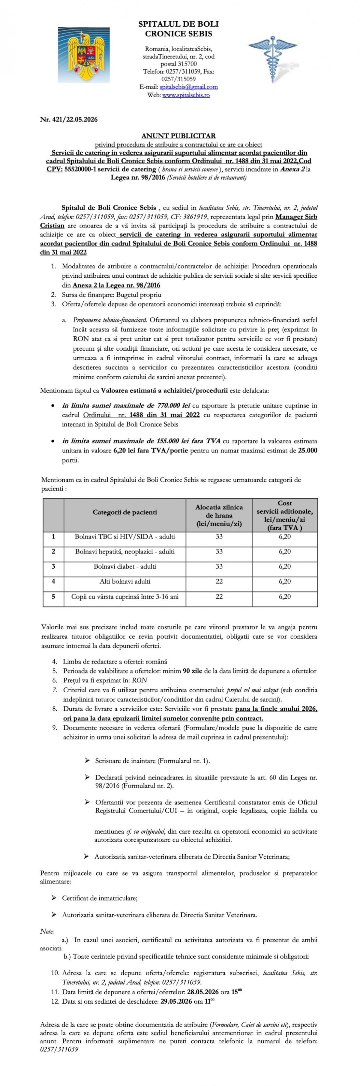 Anunț Publicitar