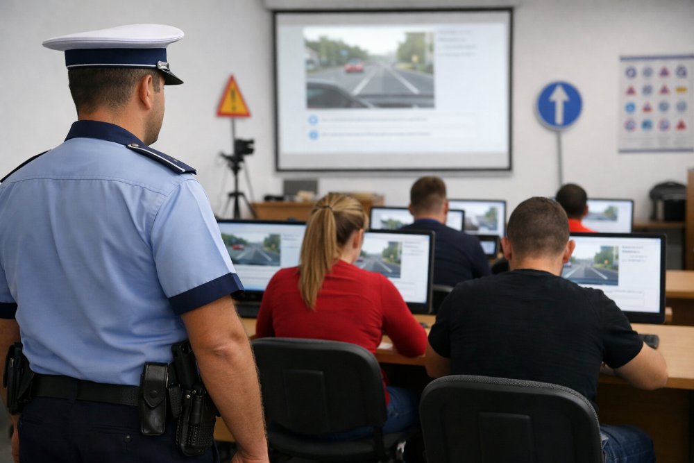 Testările pentru reducerea suspendării permisului se mută de la Poliția Rutieră la Atrium 