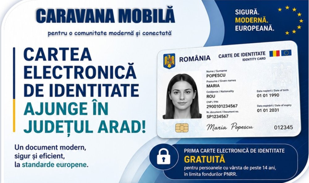 În ce zone din județ ajunge Caravana pentru Cartea Electronică de Identitate 