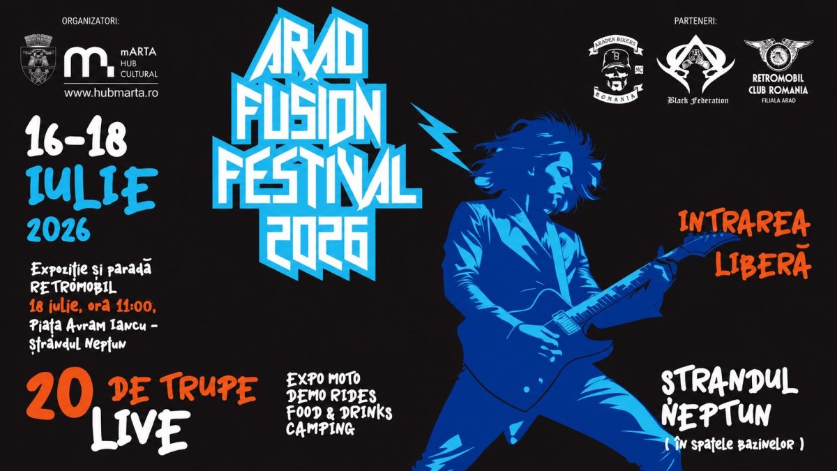 Fusion Festival Arad 2026 pe terenul din spatele bazinelor din Ștrandul Neptun