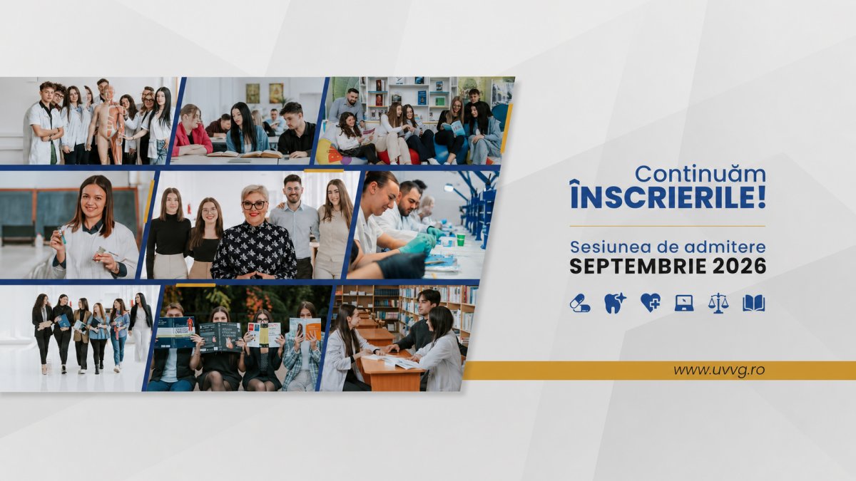 Începe admiterea de toamnă la UVVG. O nouă oportunitate pentru viitorii studenți