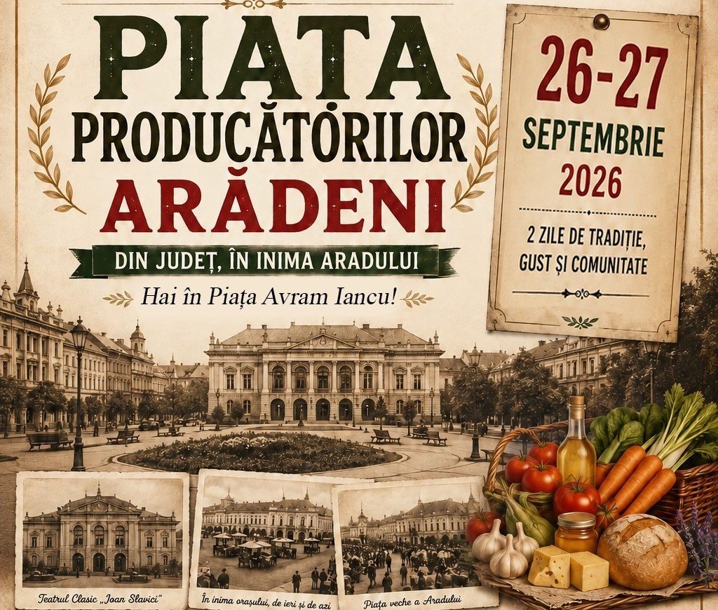 „Piața Producătorilor Arădeni“, în Piața Avram Iancu
