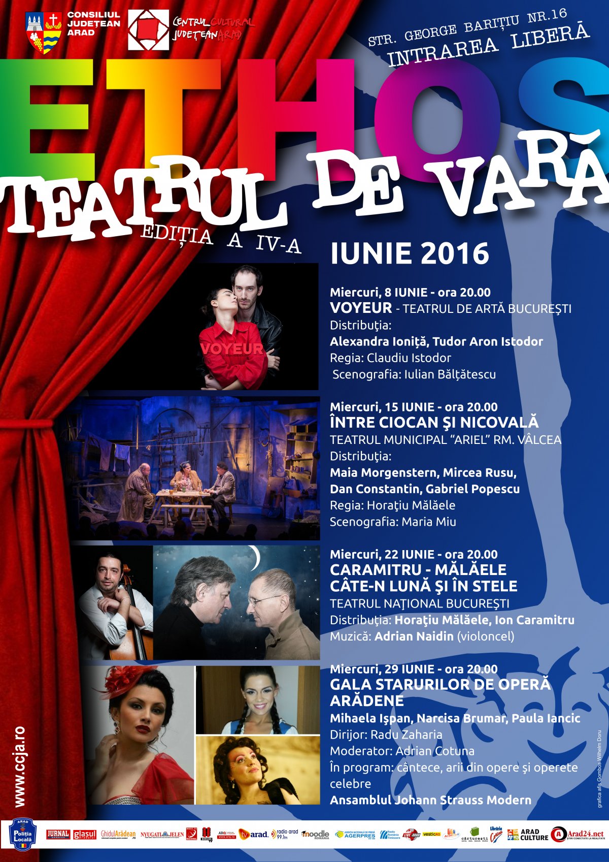 Miercuri se dă startul spectacolelor de la Teatrul de Vară