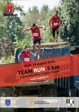 RED RUN 2016! Înscrie-te la CURSA -TEAM RUN - 5 km!