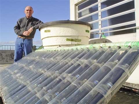 Panou solar făcut acasă din PET-uri - metoda eficientă pentru încălzirea apei