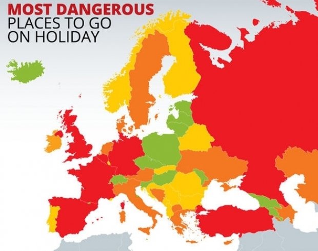 HARTA ţărilor care se află sub risc crescut de atentate VIDEO. Vezi unde să-ţi planifici vacanţa