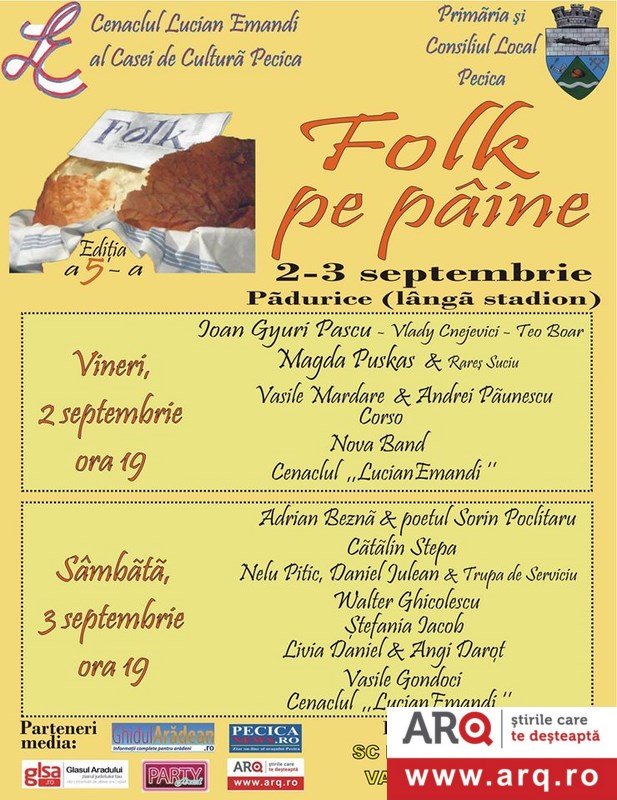 FOLK PE PÂINE la Pecica