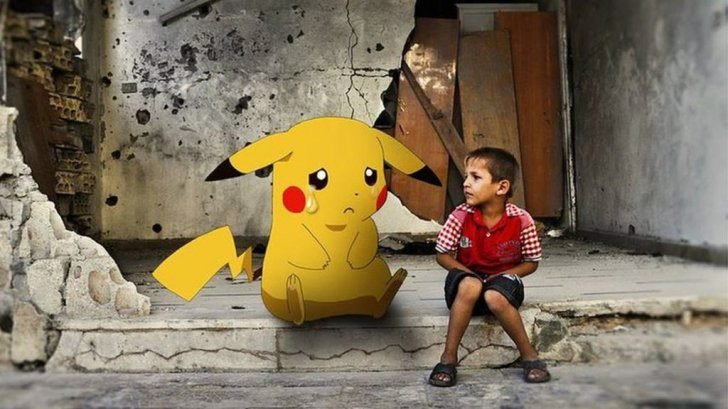 Fotografiile care au înduioșat mapamondul. Copiii din Siria se declară Pokémoni pentru a fi salvați