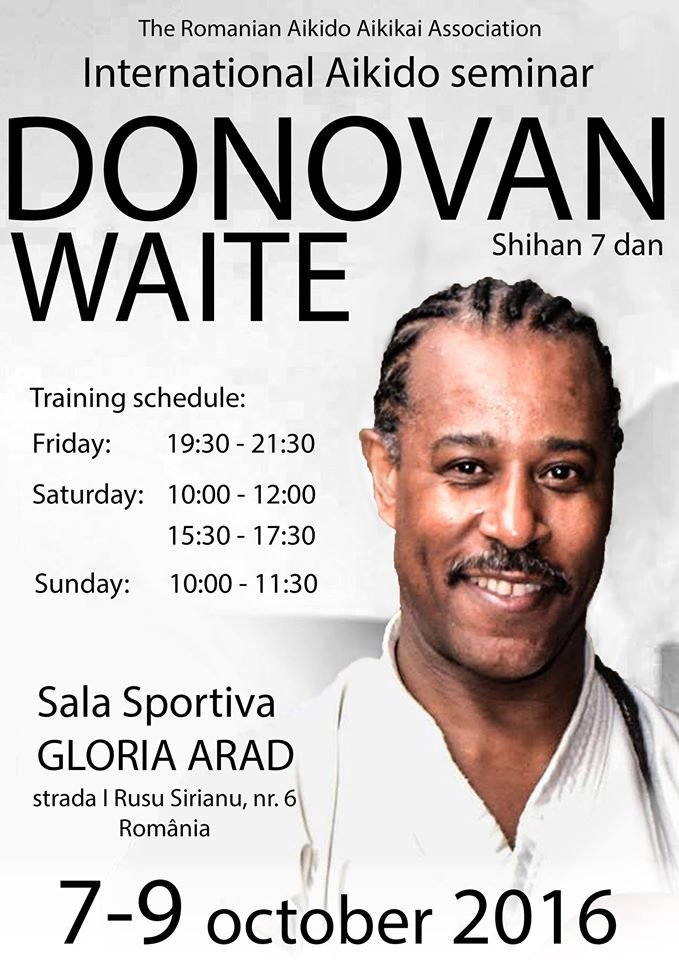 Seminar de Aikido în Arad cu Shihan Donovan Waite