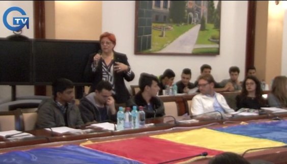 Întâlnirea conducerii Universității de Vest „Vasile Goldiș” cu studenții străini