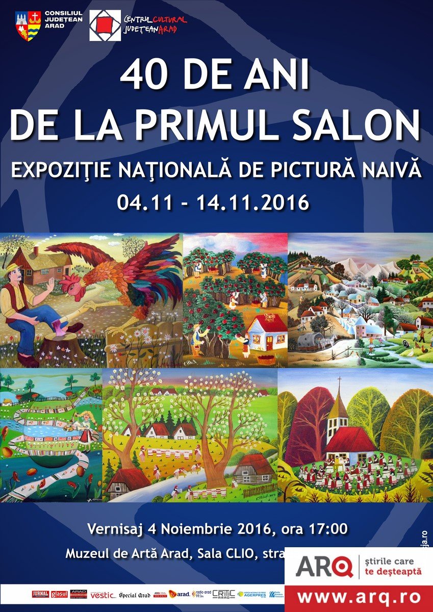 „40 de ani de la primul salon de pictură naivă”  la Arad